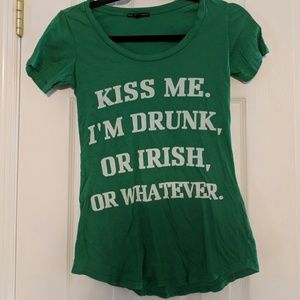 Funny Irish t shirt  - Kiss me I'm Irish
